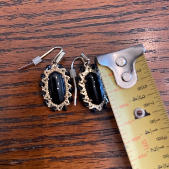 Kendra Scott Beaded Lee Drop earrings in Black Obsidian - Picture 2 of 5